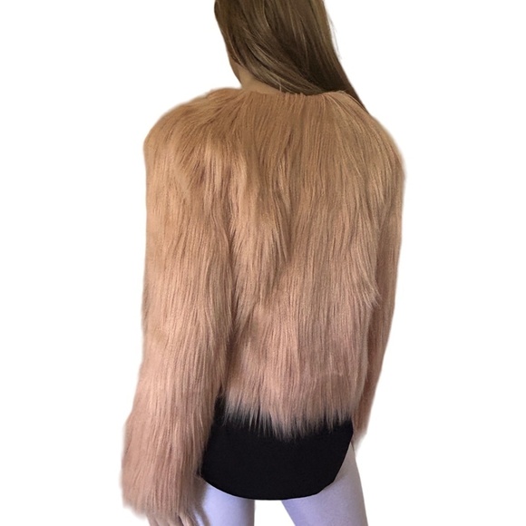 Missguided Jacket Coat Sasquatch Furry Faux Fur Teddy Fox Duster Versatile NWOT - Picture 8 of 12